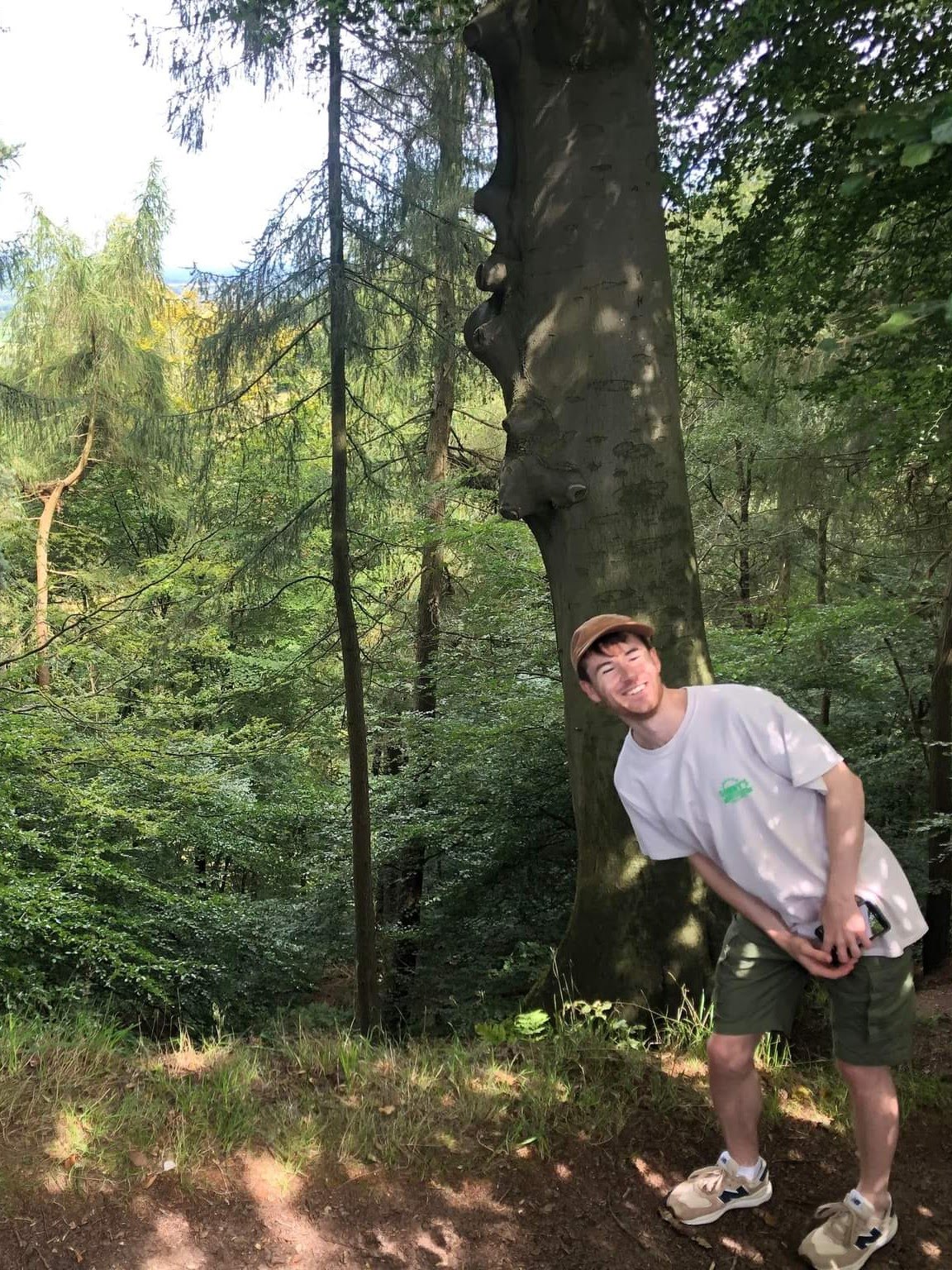 Mike in a forest, wow!